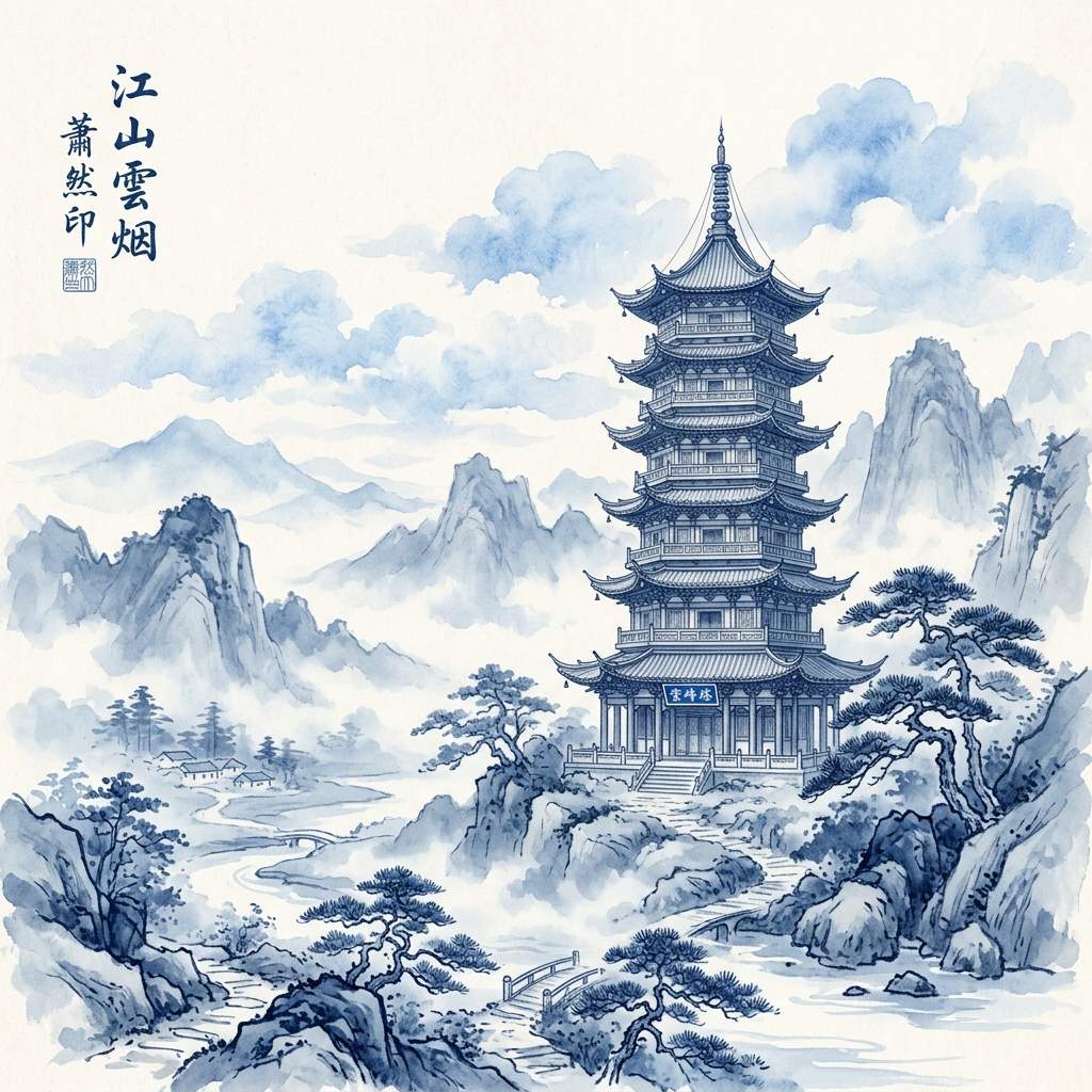 Minh họa kiến trúc Trung Hoa